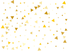 Golden Triangular Confetti png