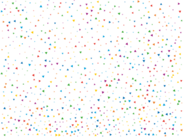 Rain of Rainbow Triangular Confetti png