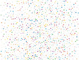 Rain of Rainbow Triangular Confetti png