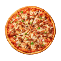 pizza geïsoleerd. illustratie ai generatief png