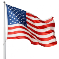 Estados Unidos bandera aislado. ilustración ai generativo png