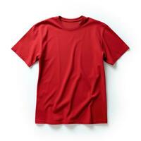 Red T-Shirt Mockup Isolated photo