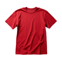 rood t-shirt mockup geïsoleerd png