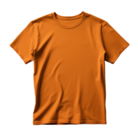 oranje t-shirt mockup geïsoleerd png