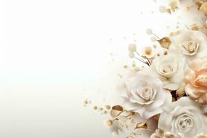 Wedding flowers background photo