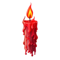 Red candle isolated png