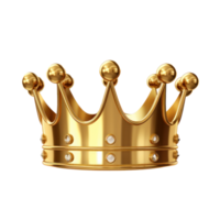 Golden crown isolated png