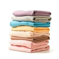 Stack of clothes isolated photo