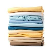 Stack of clothes isolated photo