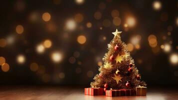 Merry Christmas background with copy space photo