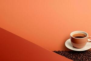 Minimalist coffee background photo