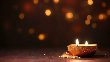 Diwali festival of lights background photo