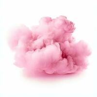 Pink cloud isolated photo