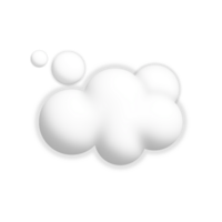 3d mullido nube png