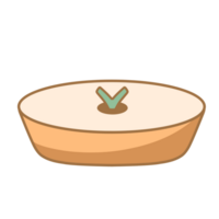 Pineapple cake Illustration png