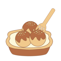 takoyaki cibo illustrazione png