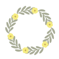 schön Blume Kranz png