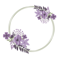 schön Blume Kranz png