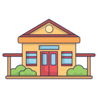 école bâtiment remplir style F png