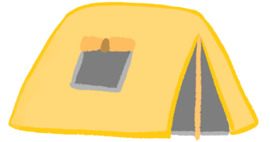 yellow tent for camping png