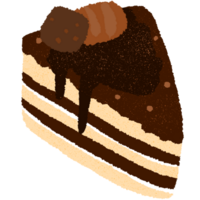 savoureux gâteau au chocolat png