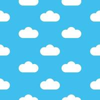 Cloud on blue sky seamless pattern background for wrapping, wallpaper vector