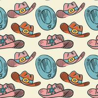 Cowgirl western theme, wild west concept seamless pattern. Home decor, Textile design, Wrapping paper, Stationery, Scrapbooking, Digital wallpapers, Website backgrounds. Vector illustration.