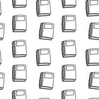 School doodle illustration seamless pattern. The pattern can be printed and used for various art and craft projects, such as scrapbooking, card-making, or DIY school-themed decorations. Vector