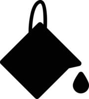 Bucket icon symbol vector image. Illustration of the bucket cleaning equipment washing outline design image. EPS 10