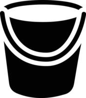 Bucket icon symbol vector image. Illustration of the bucket cleaning equipment washing outline design image. EPS 10