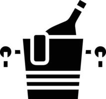 Bucket icon symbol vector image. Illustration of the bucket cleaning equipment washing outline design image. EPS 10