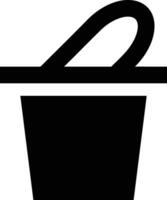 Bucket icon symbol vector image. Illustration of the bucket cleaning equipment washing outline design image. EPS 10