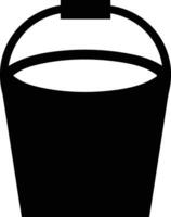 Bucket icon symbol vector image. Illustration of the bucket cleaning equipment washing outline design image. EPS 10
