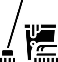 Bucket icon symbol vector image. Illustration of the bucket cleaning equipment washing outline design image. EPS 10