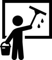 Bucket icon symbol vector image. Illustration of the bucket cleaning equipment washing outline design image. EPS 10