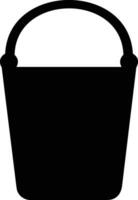 Bucket icon symbol vector image. Illustration of the bucket cleaning equipment washing outline design image. EPS 10