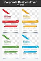 Corporate Business Flyer poster pamphlet brochure cover design layout background, two colors scheme, vector template in A4 size