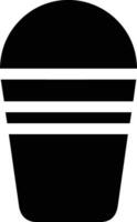 Bucket icon symbol vector image. Illustration of the bucket cleaning equipment washing outline design image. EPS 10