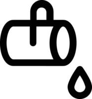 Bucket icon symbol vector image. Illustration of the bucket cleaning equipment washing outline design image. EPS 10