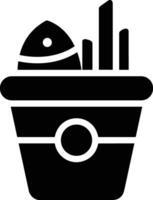 Bucket icon symbol vector image. Illustration of the bucket cleaning equipment washing outline design image. EPS 10