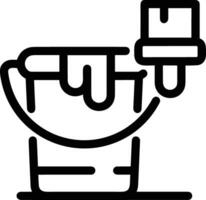 Bucket icon symbol vector image. Illustration of the bucket cleaning equipment washing outline design image. EPS 10