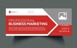 Digital marketing agency social media cover template Free Vector