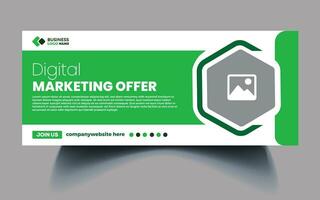 Business sosial media web banner template design background free Vector