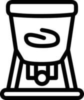 Bucket icon symbol vector image. Illustration of the bucket cleaning equipment washing outline design image. EPS 10