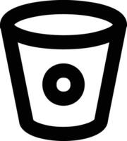 Bucket icon symbol vector image. Illustration of the bucket cleaning equipment washing outline design image. EPS 10