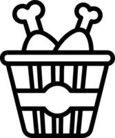 Bucket icon symbol vector image. Illustration of the bucket cleaning equipment washing outline design image. EPS 10