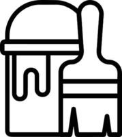 Bucket icon symbol vector image. Illustration of the bucket cleaning equipment washing outline design image. EPS 10