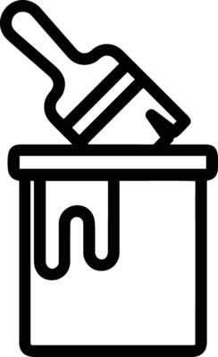 Bucket icon symbol vector image. Illustration of the bucket cleaning equipment washing outline design image. EPS 10