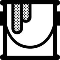 Bucket icon symbol vector image. Illustration of the bucket cleaning equipment washing outline design image. EPS 10