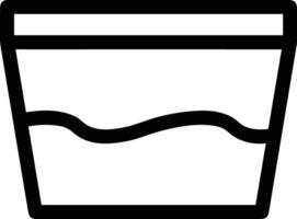 Bucket icon symbol vector image. Illustration of the bucket cleaning equipment washing outline design image. EPS 10